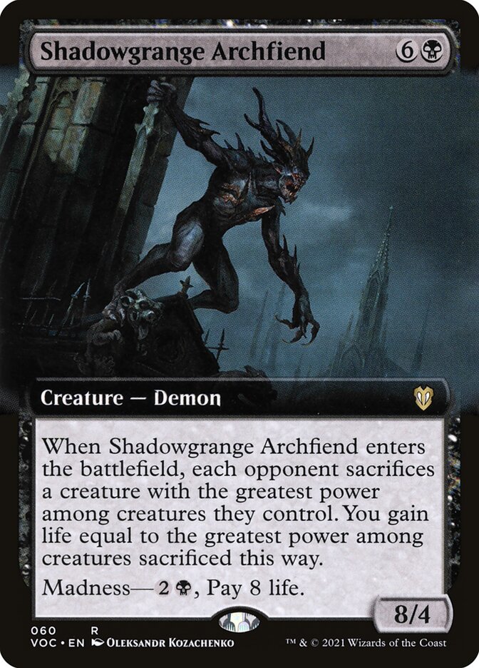 Shadowgrange Archfiend 60 (Commander: Innistrad: Crimson Vow)  | Good Games Adelaide SA