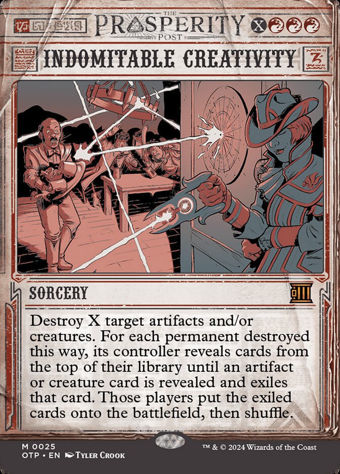 Indomitable Creativity 25 (Outlaws of Thunder Junction: Breaking News)  | Good Games Adelaide SA
