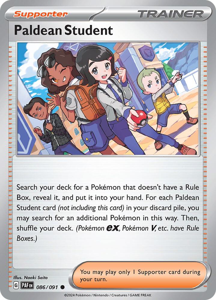 Paldean Student 086/091 (SV: Paldean Fates)  - Reverse Holofoil | Good Games Adelaide SA