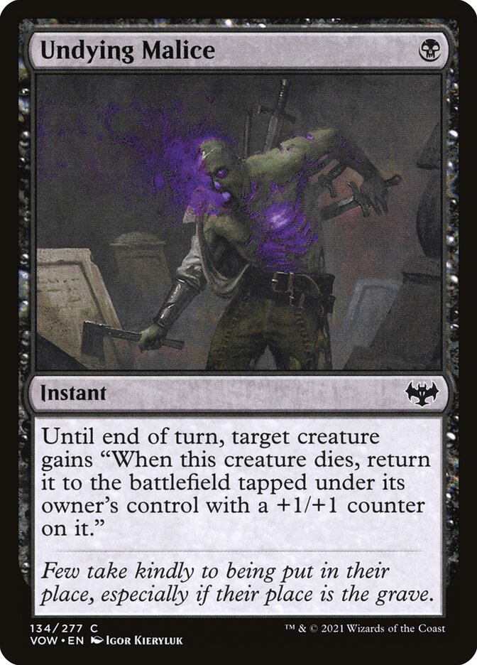 Undying Malice 134 (Innistrad: Crimson Vow)  | Good Games Adelaide SA
