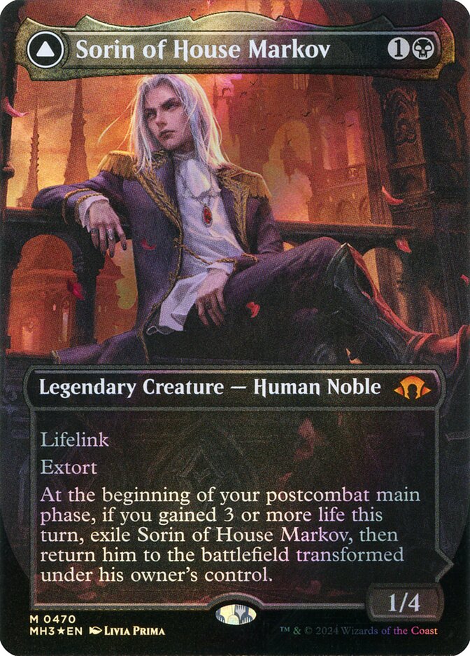 Sorin of House Markov // Sorin, Ravenous Neonate 470 (Modern Horizons 3)  - Foil | Good Games Adelaide SA