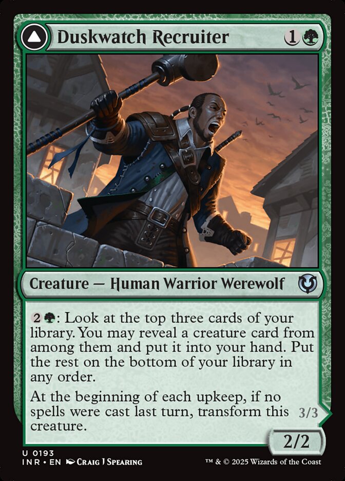 Duskwatch Recruiter // Krallenhorde Howler 193 (Innistrad Remastered)  - Foil | Good Games Adelaide SA
