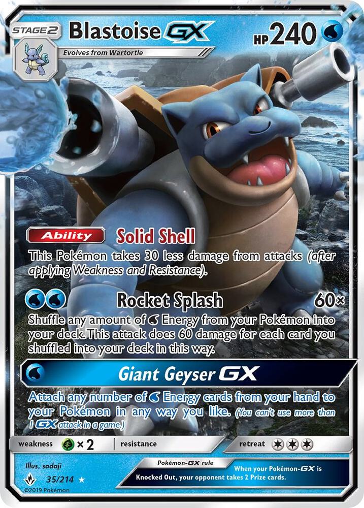Blastoise GX 35/214 (SM - Unbroken Bonds)  - Holofoil | Good Games Adelaide SA