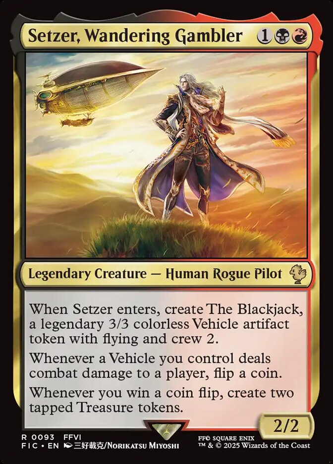 Setzer, Wandering Gambler 93 (Commander: FINAL FANTASY)  | Good Games Adelaide SA