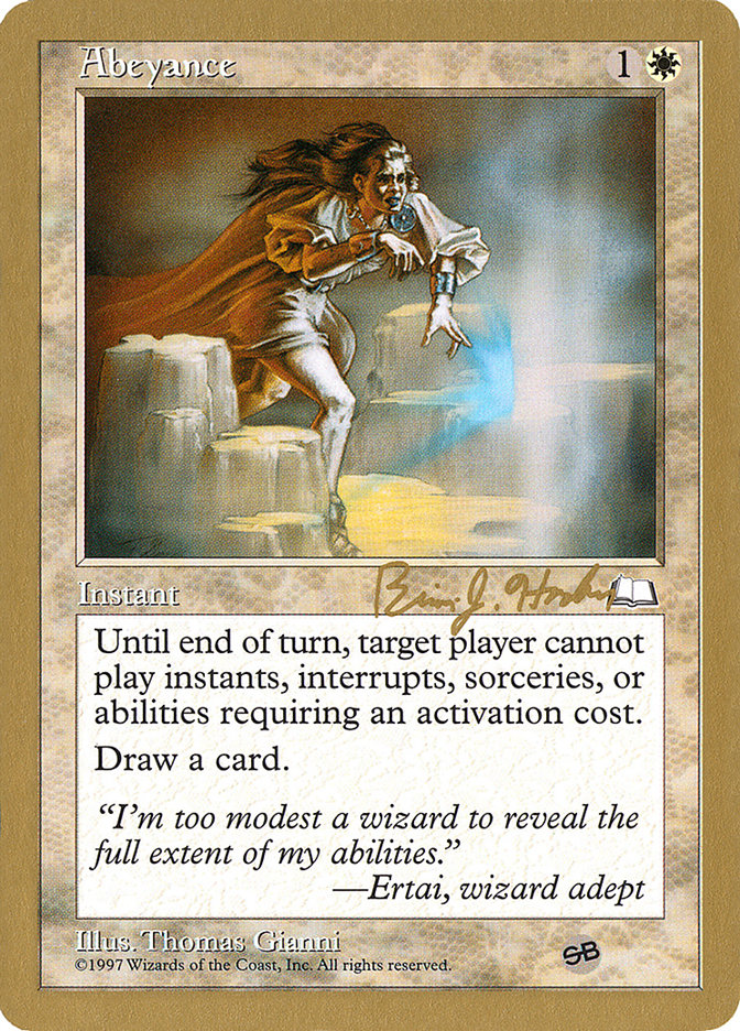 Abeyance bh1sb/117 (World Championship Decks)  | Good Games Adelaide SA