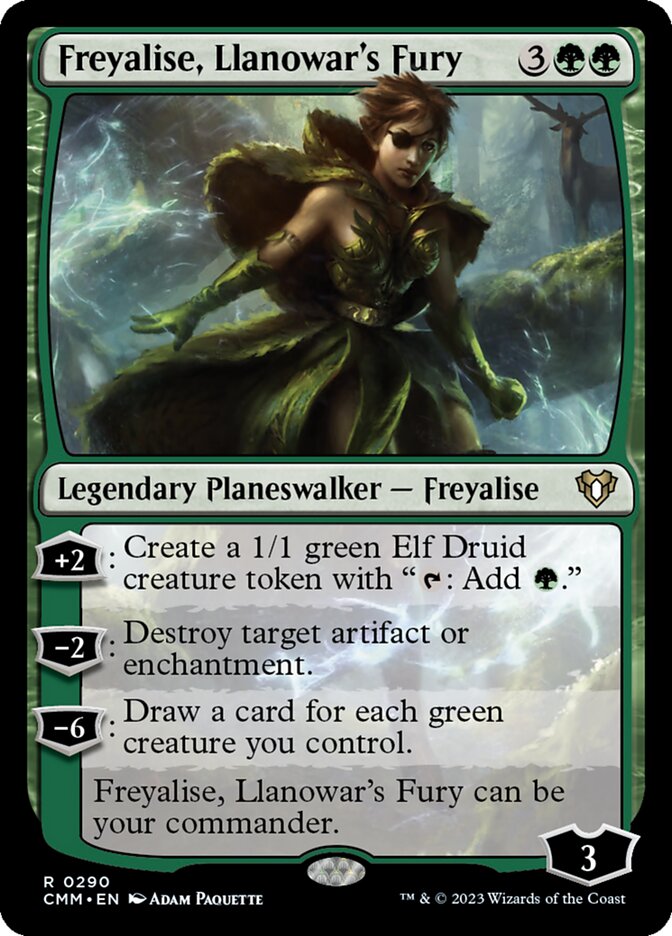 Freyalise, Llanowar's Fury 290 (Commander Masters)  - Foil | Good Games Adelaide SA