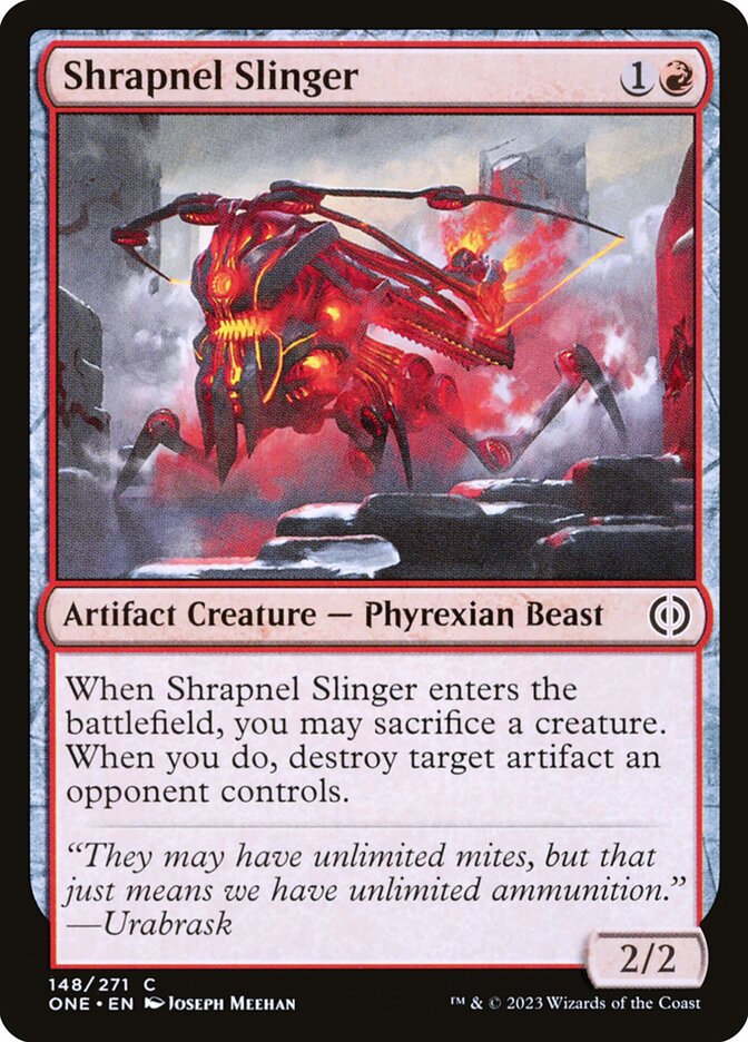 Shrapnel Slinger 148 (Phyrexia: All Will Be One)  - Foil | Good Games Adelaide SA