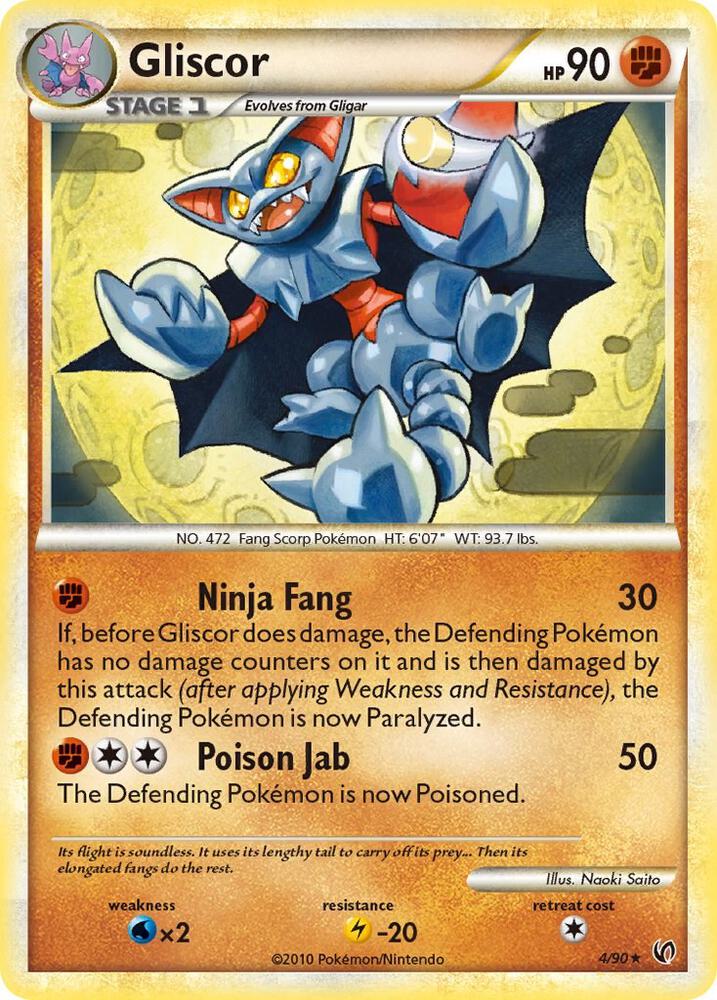 Gliscor 4/90 (Undaunted)  - Holofoil | Good Games Adelaide SA