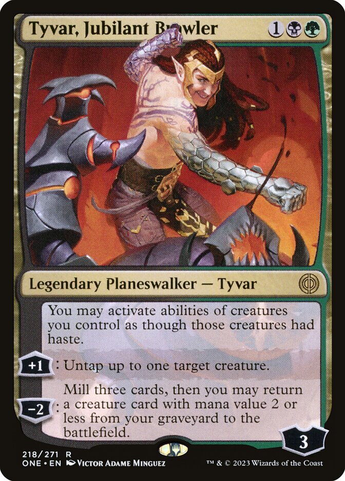 Tyvar, Jubilant Brawler 218 (Phyrexia: All Will Be One)  | Good Games Adelaide SA
