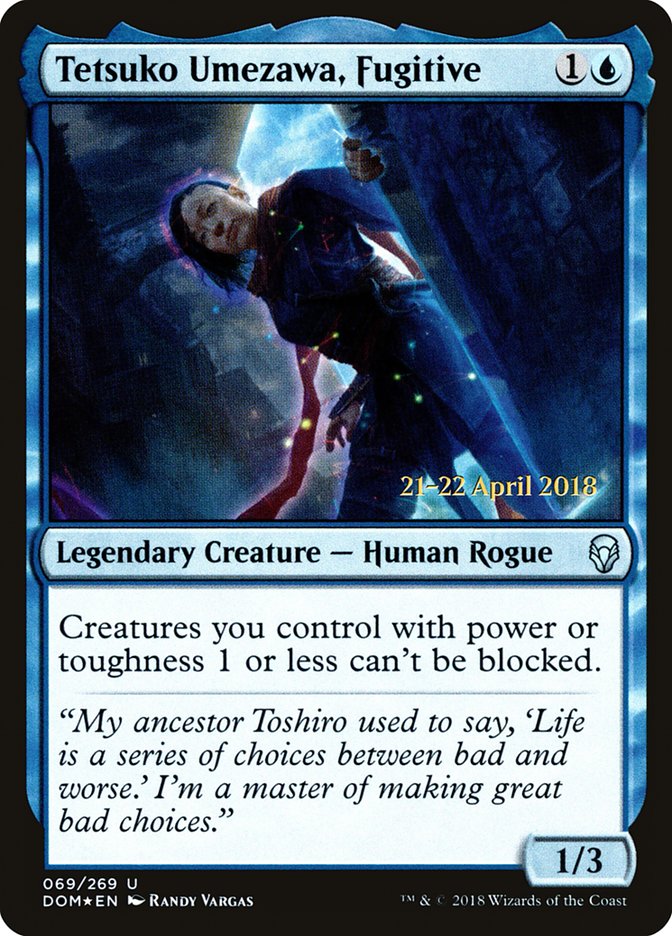 Tetsuko Umezawa, Fugitive 69 (Prerelease Cards)  - Foil | Good Games Adelaide SA