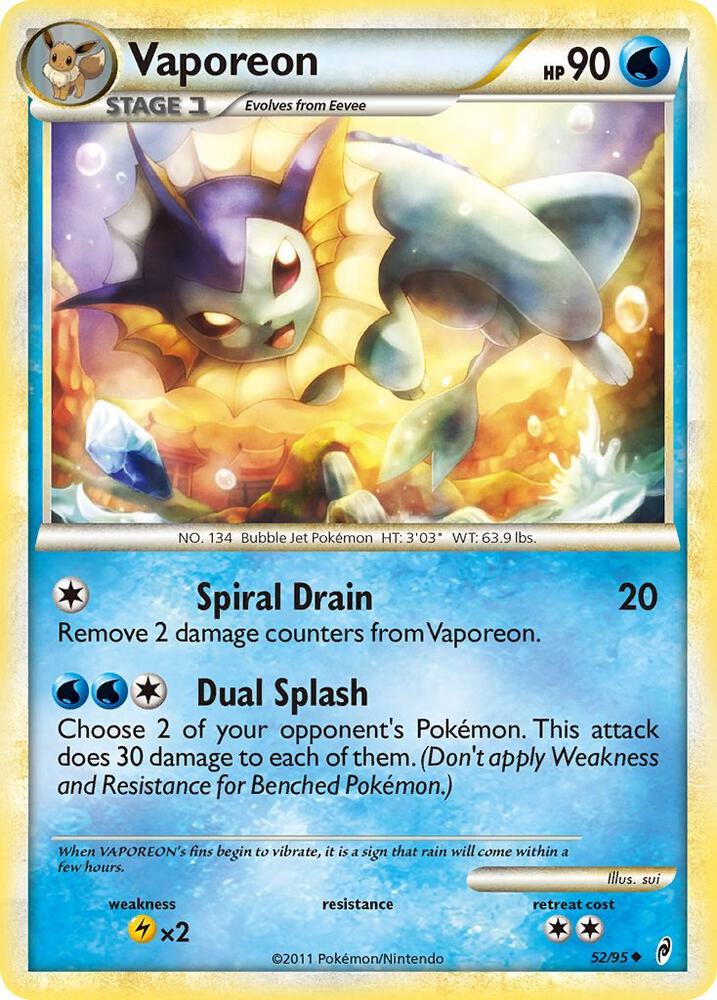 Vaporeon 52/95 (Call of Legends)  | Good Games Adelaide SA