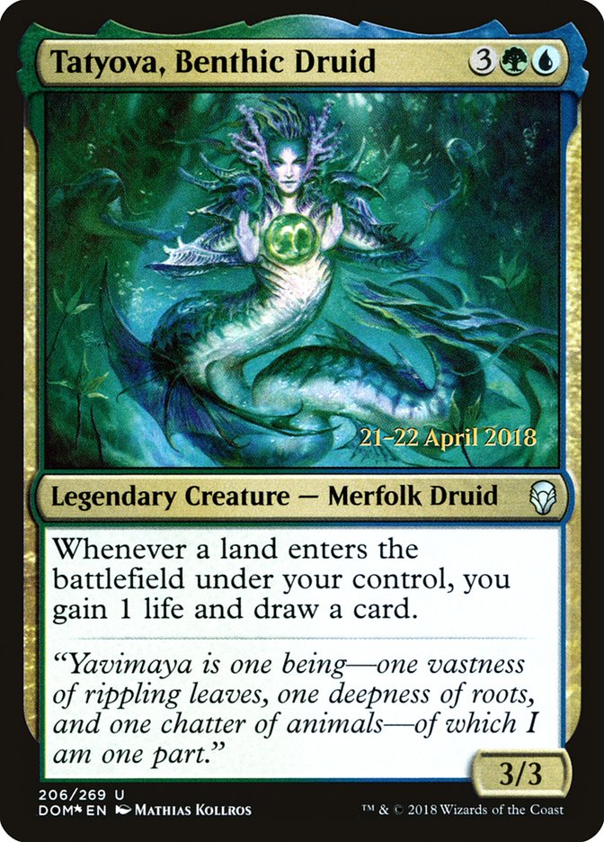 Tatyova, Benthic Druid 206 (Prerelease Cards)  - Foil | Good Games Adelaide SA
