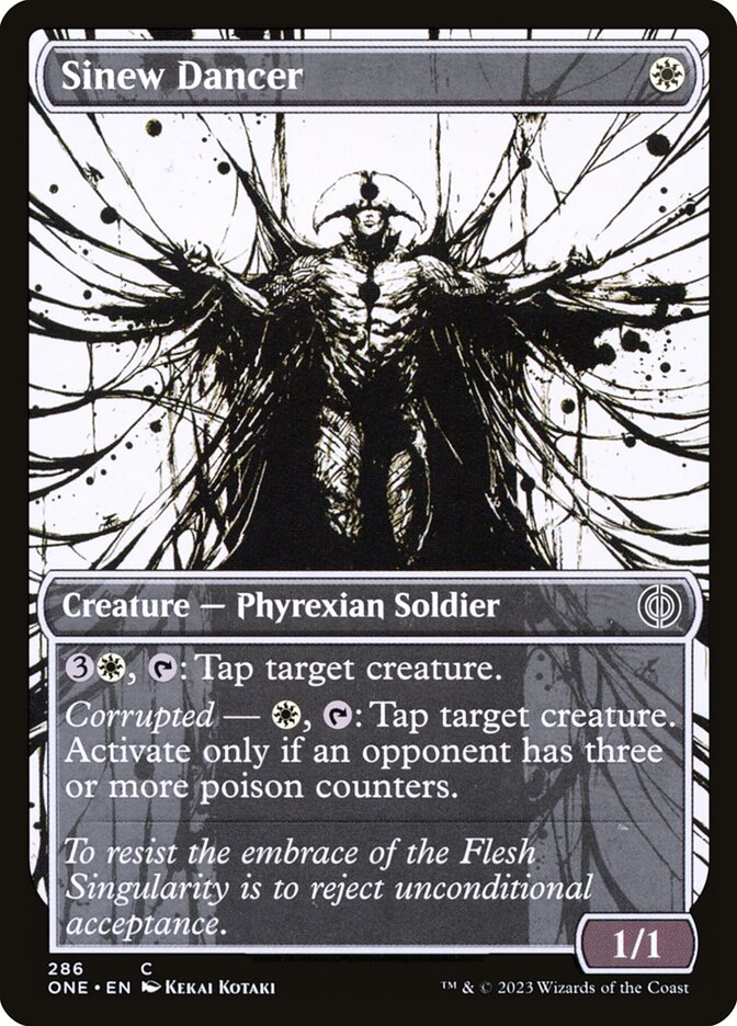 Sinew Dancer 286 (Phyrexia: All Will Be One)  - Showcase | Good Games Adelaide SA