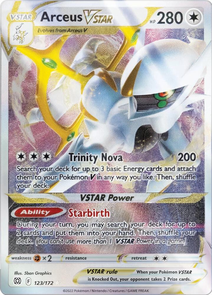 Arceus VSTAR Metal Card 123/172 (Miscellaneous Cards & Products)  - Holofoil | Good Games Adelaide SA