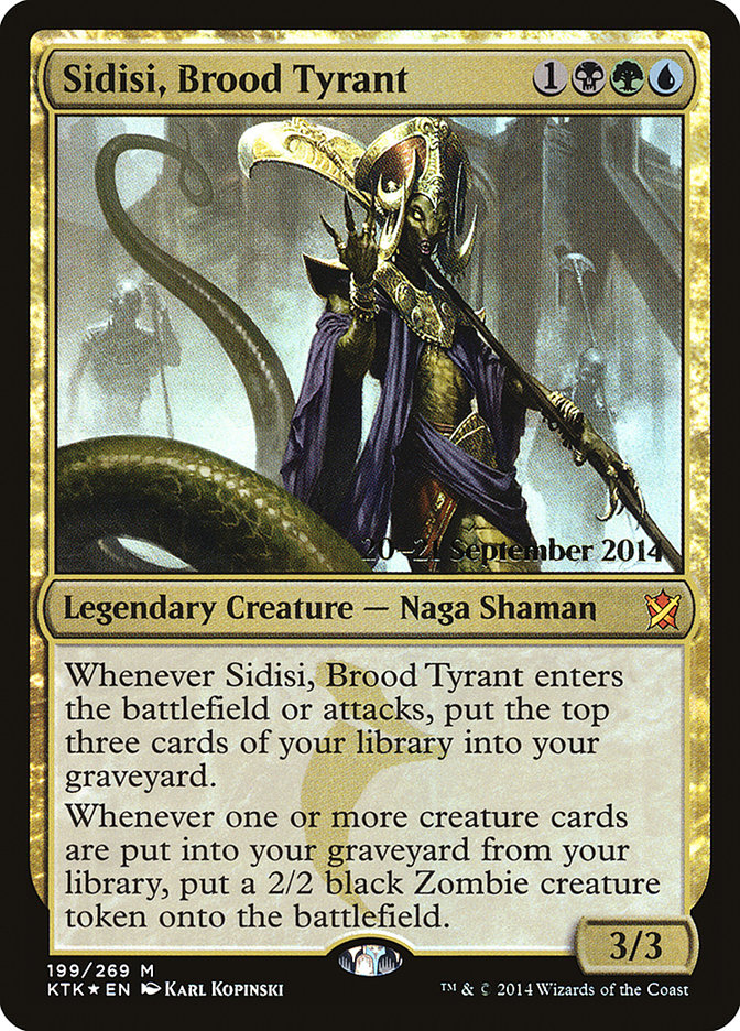 Sidisi Brood Tyrant 199 (Prerelease Cards)  - Foil | Good Games Adelaide SA