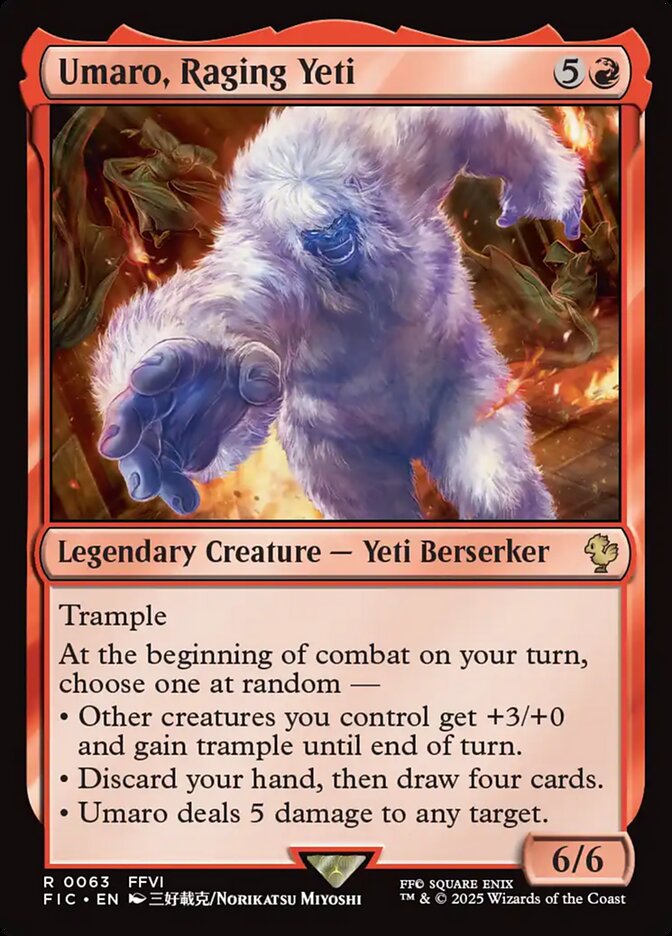Umaro, Raging Yeti 63 (Commander: FINAL FANTASY)  | Good Games Adelaide SA