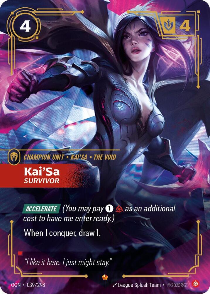 Kai'Sa - Survivor 039/298 (Origins)  - Foil | Good Games Adelaide SA