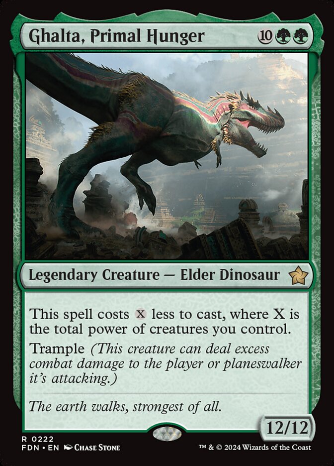 Ghalta, Primal Hunger 222 (Foundations)  - Foil | Good Games Adelaide SA