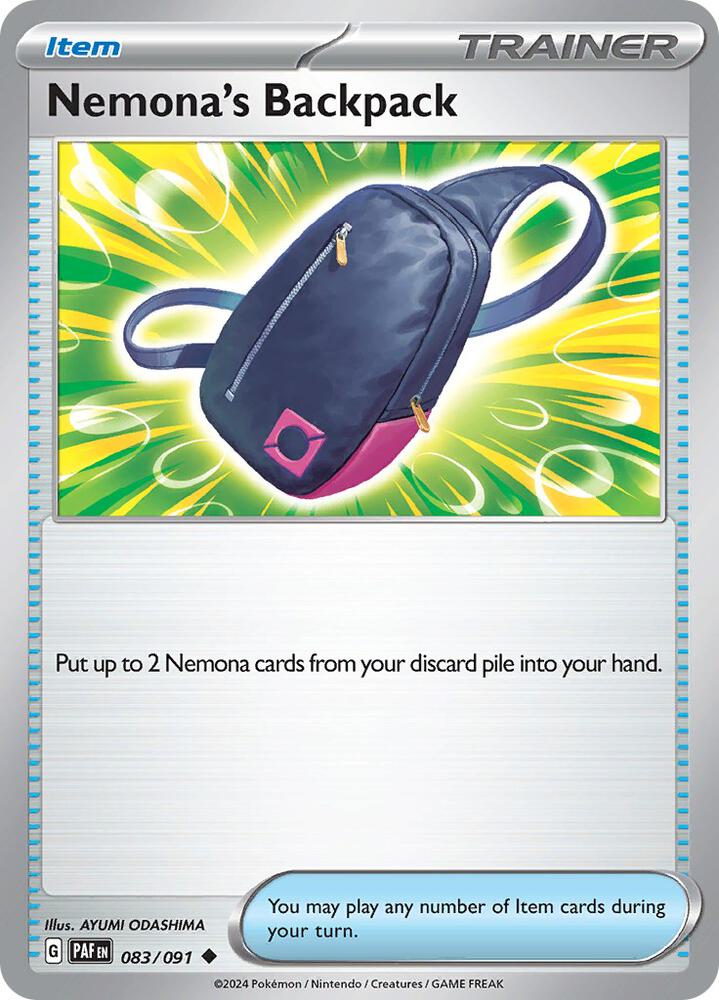 Nemonas Backpack 083/091 (SV: Paldean Fates)  | Good Games Adelaide SA
