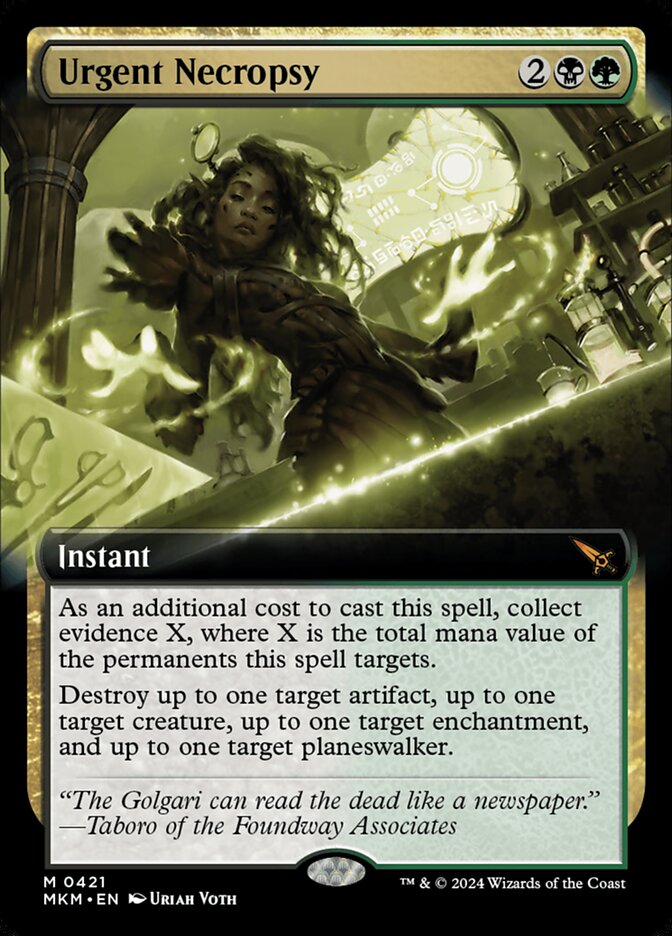 Urgent Necropsy 421 (Murders at Karlov Manor)  - Foil | Good Games Adelaide SA