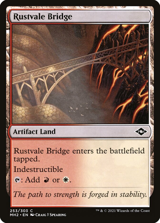 Rustvale Bridge 253 (Modern Horizons 2)  - Foil | Good Games Adelaide SA