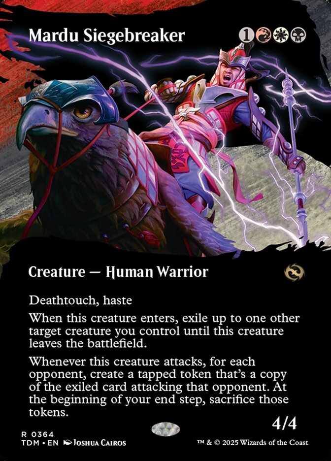 Mardu Siegebreaker Borderless 364 (Tarkir: Dragonstorm)  - Borderless Foil | Good Games Adelaide SA