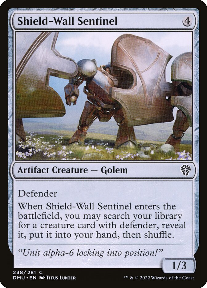 Shield-Wall Sentinel 238 (Dominaria United)  - Foil | Good Games Adelaide SA