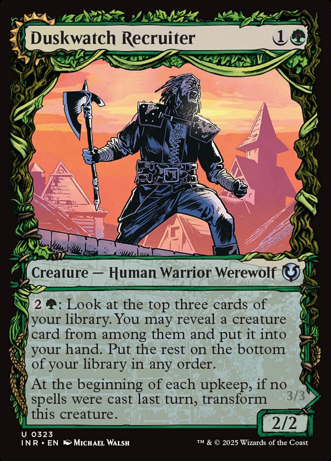 Duskwatch Recruiter // Krallenhorde Howler 323 (Innistrad Remastered)  - Foil | Good Games Adelaide SA