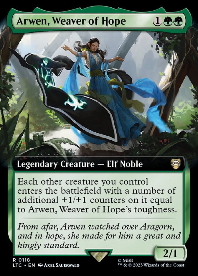 Arwen, Weaver of Hope 118 (Commander: The Lord of the Rings: Tales of Middle-earth)  - Extended Art | Good Games Adelaide SA