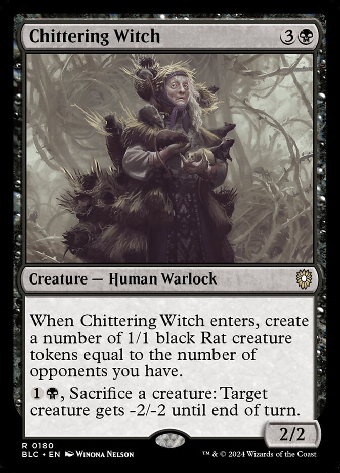 Chittering Witch 180 (Commander: Bloomburrow)  | Good Games Adelaide SA