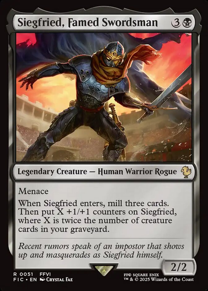 Siegfried, Famed Swordsman 51 (Commander: FINAL FANTASY)  | Good Games Adelaide SA