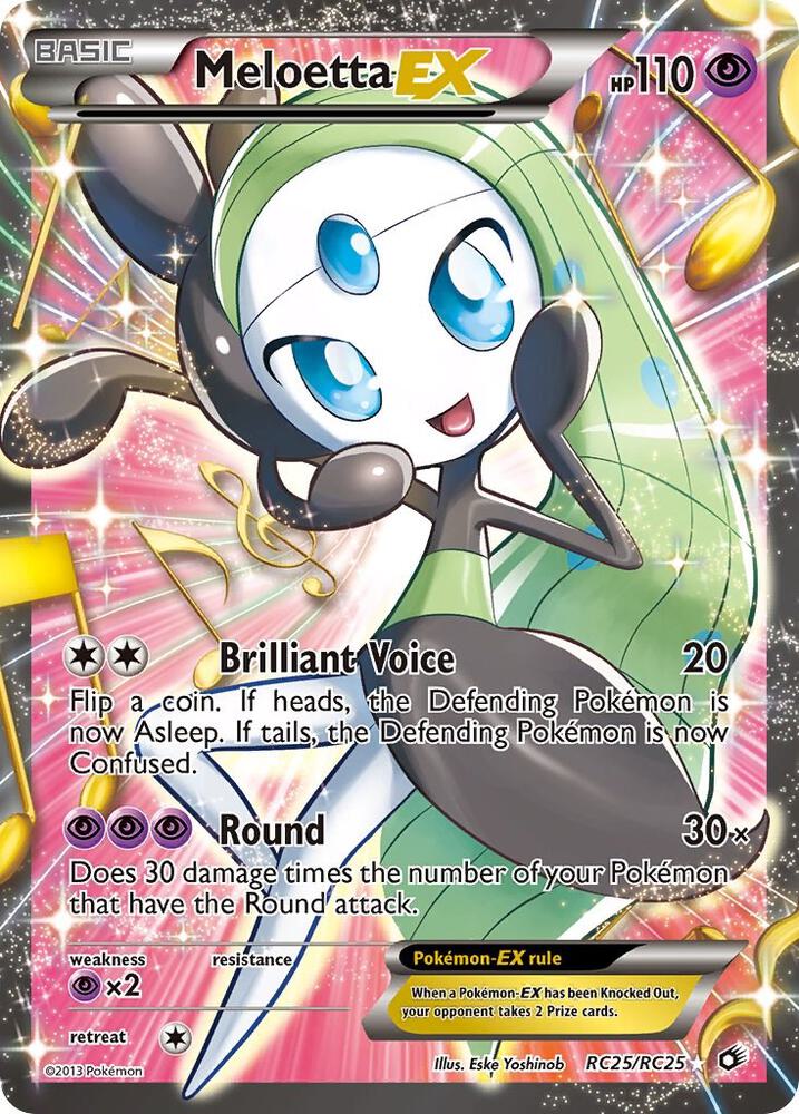 Meloetta EX Full Art RC25/RC25 (Legendary Treasures: Radiant Collection)  - Holofoil | Good Games Adelaide SA