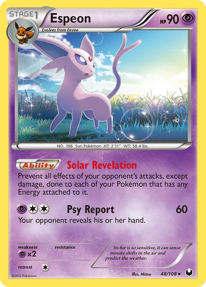 Espeon 48/108 (Dark Explorers)  - Reverse Holofoil | Good Games Adelaide SA