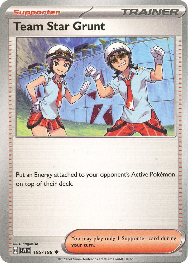 Team Star Grunt 195/198 (SV01: Scarlet & Violet Base Set)  | Good Games Adelaide SA