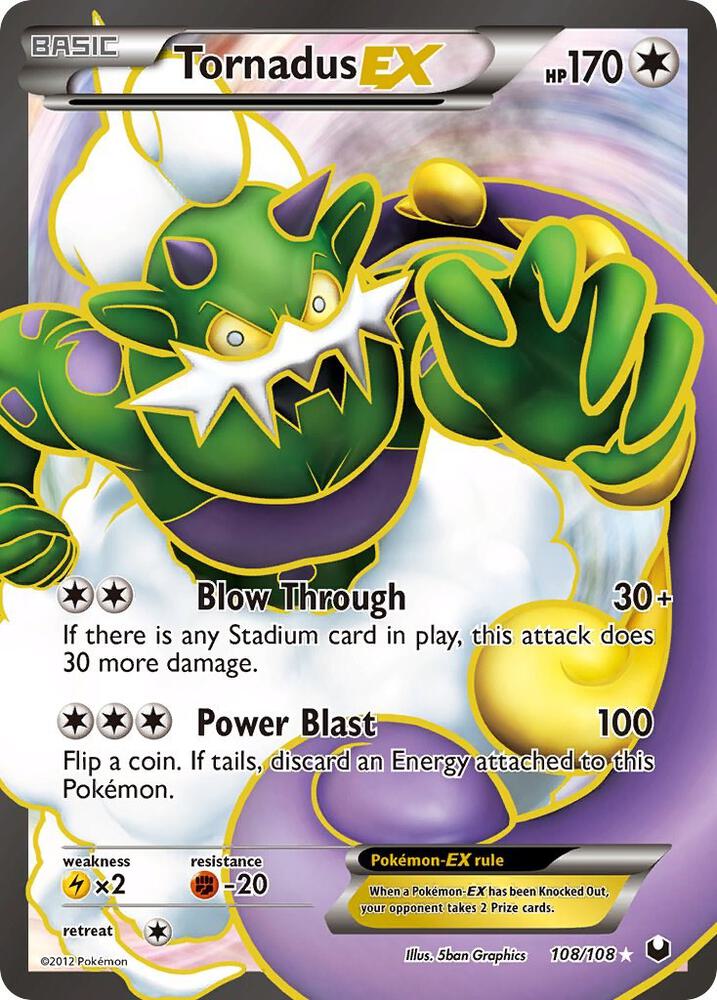 Tornadus EX 108 Full Art 108/108 (Dark Explorers)  - Holofoil | Good Games Adelaide SA