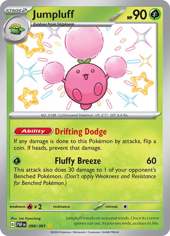 Jumpluff 098/091 (SV: Paldean Fates)  - Holofoil | Good Games Adelaide SA
