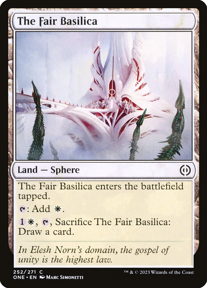 The Fair Basilica 252 (Phyrexia: All Will Be One)  - Foil | Good Games Adelaide SA