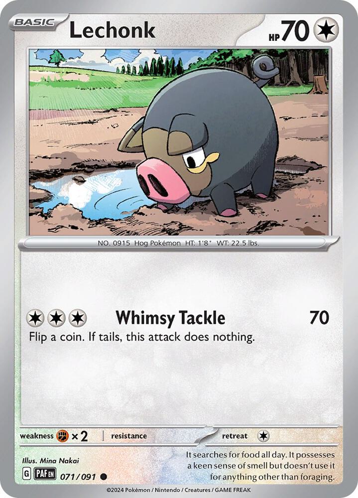 Lechonk 071/091 (SV: Paldean Fates)  | Good Games Adelaide SA