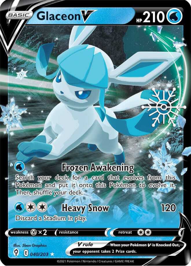 Glaceon V Holiday Calendar 040/203 (Miscellaneous Cards & Products)  - Holofoil | Good Games Adelaide SA