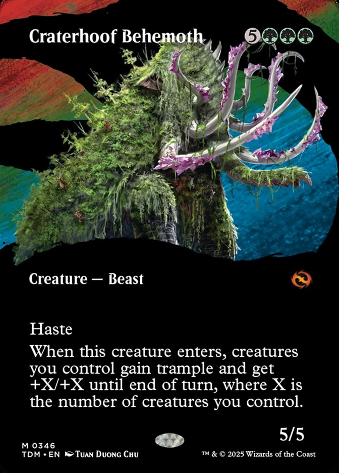 Craterhoof Behemoth 346 (Tarkir: Dragonstorm)  | Good Games Adelaide SA