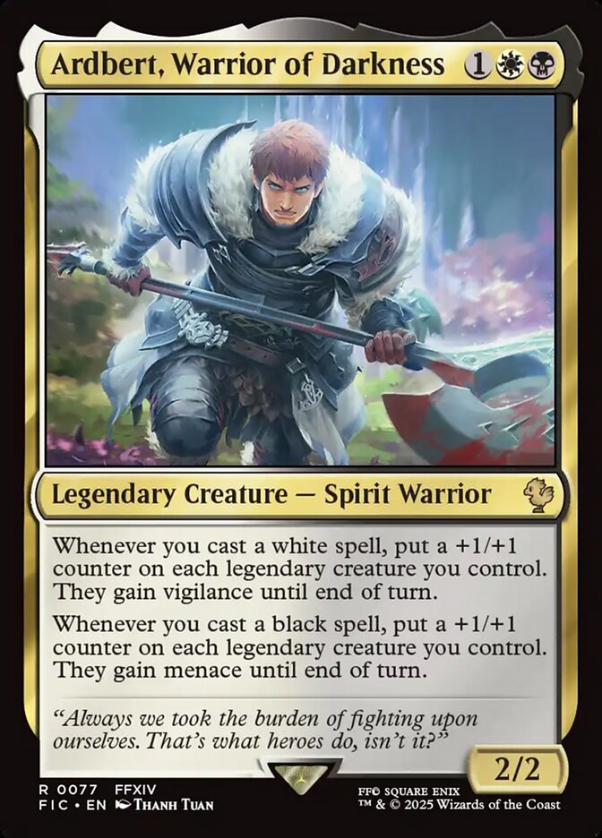 Ardbert, Warrior of Darkness 77 (Commander: FINAL FANTASY)  | Good Games Adelaide SA