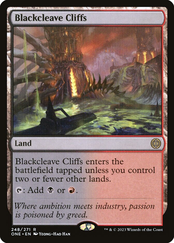 Blackcleave Cliffs 248 (Phyrexia: All Will Be One)  | Good Games Adelaide SA