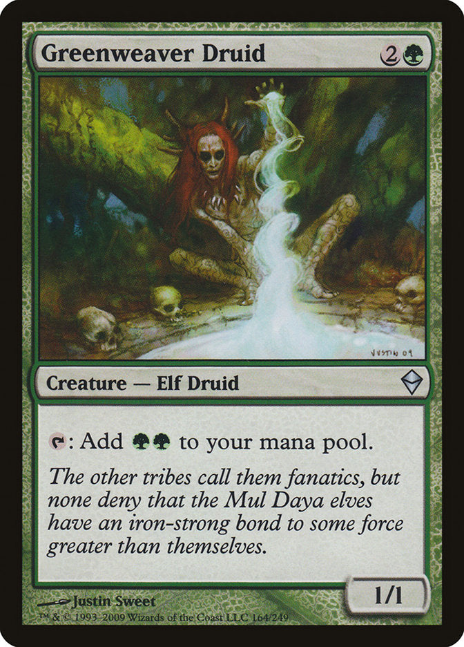 Greenweaver Druid 164 (Zendikar)  - Foil | Good Games Adelaide SA