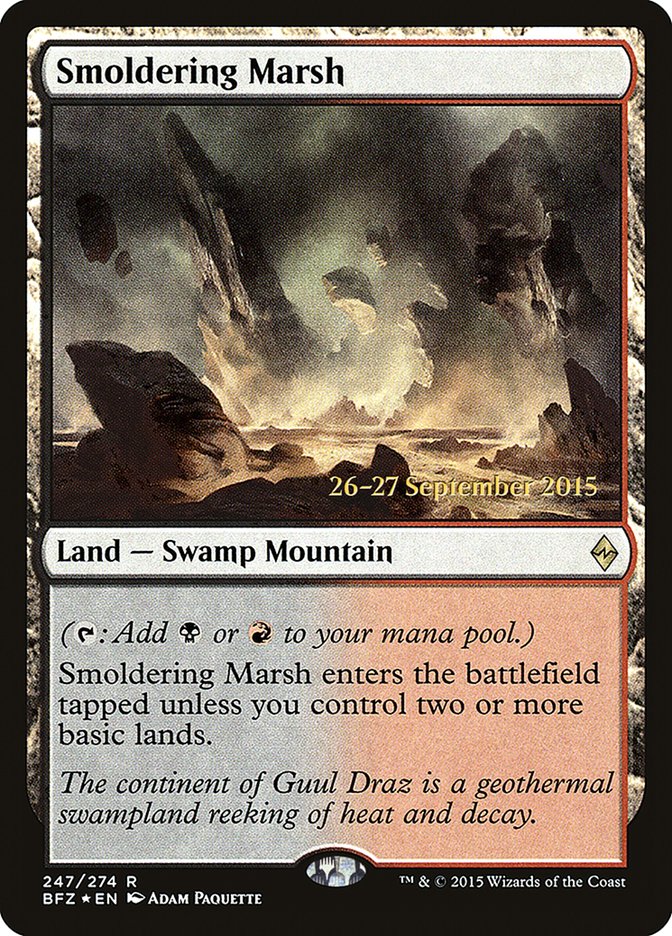 Smoldering Marsh 247 (Prerelease Cards)  - Foil | Good Games Adelaide SA