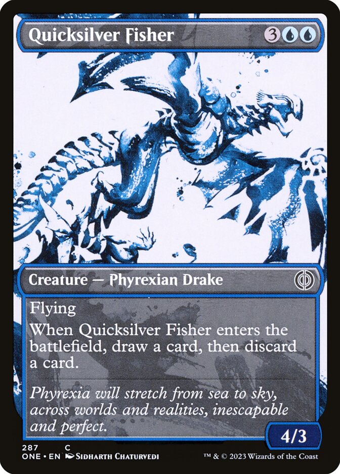 Quicksilver Fisher 287 (Phyrexia: All Will Be One)  - Showcase | Good Games Adelaide SA