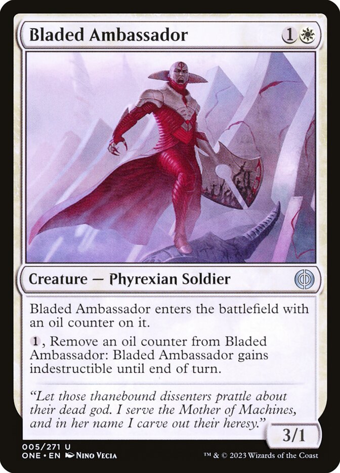 Bladed Ambassador 5 (Phyrexia: All Will Be One)  - Foil | Good Games Adelaide SA