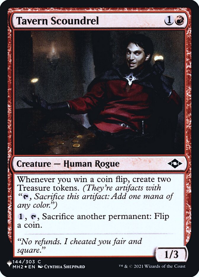 Tavern Scoundrel 144 (The List Reprints)  - Foil | Good Games Adelaide SA