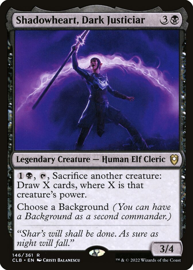 Shadowheart, Dark Justiciar 146 (Commander Legends: Battle for Baldur's Gate)  - Foil | Good Games Adelaide SA