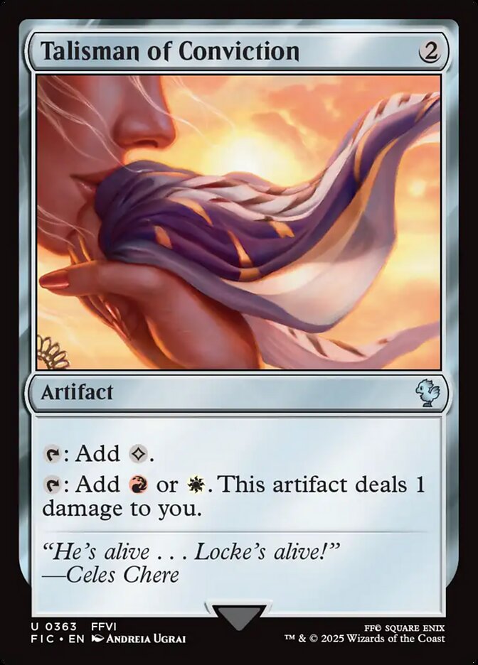 Talisman of Conviction 363 (Commander: FINAL FANTASY)  | Good Games Adelaide SA