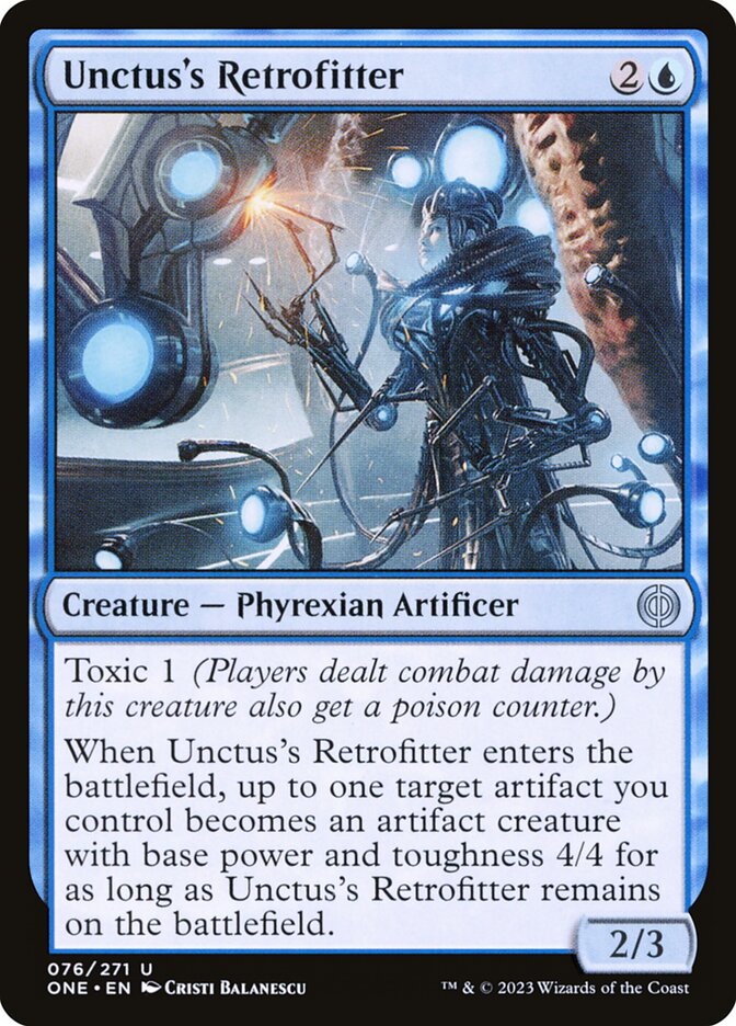 Unctus's Retrofitter 76 (Phyrexia: All Will Be One)  - Foil | Good Games Adelaide SA